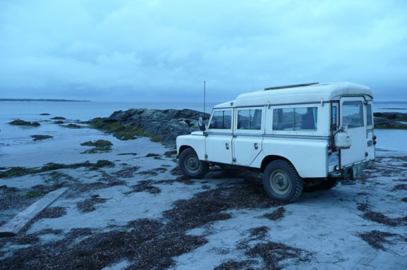 Dormobile on the beach